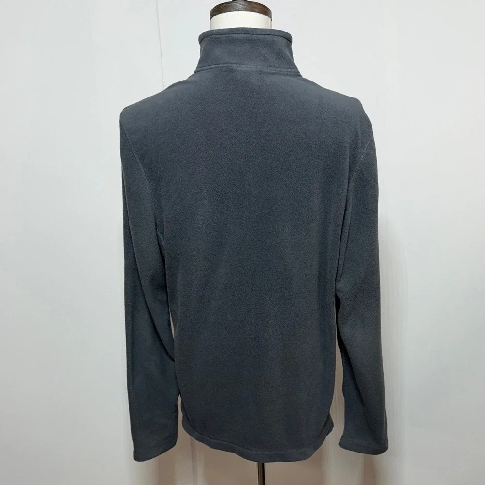 The North Face 1/4 Zip Pullover Mens Large Gray Fleece Long Sleeve Sweater